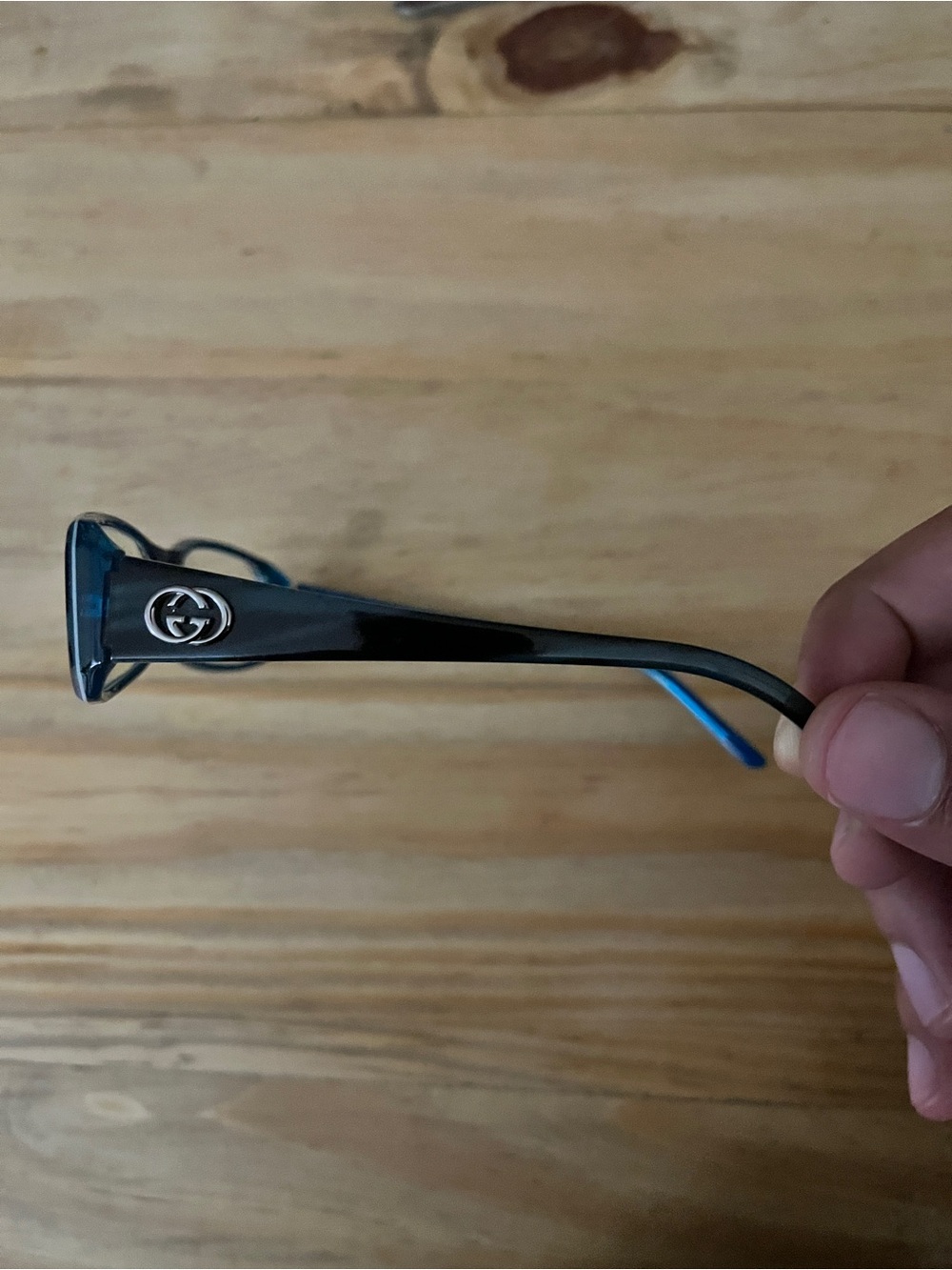 Gucci Blue Frame Glasses